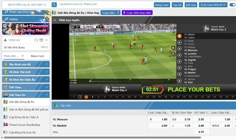 Bí Kíp Tìm Hiểu Cá Cược Thể Thao Ảo Sclub88 Đỉnh Cao Giúp Bạn Hốt Bạc Tỷ 2 Giao diện cá cược Thể Thao Ảo Sclub88