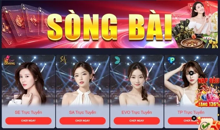 Sảnh Casino Online quy tụ dàn dealer xinh đẹp, nóng bỏng
