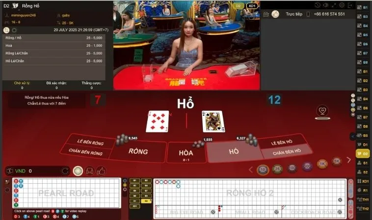 Các cửa cược tại gamee Dragon Tiger Tại Sclub88