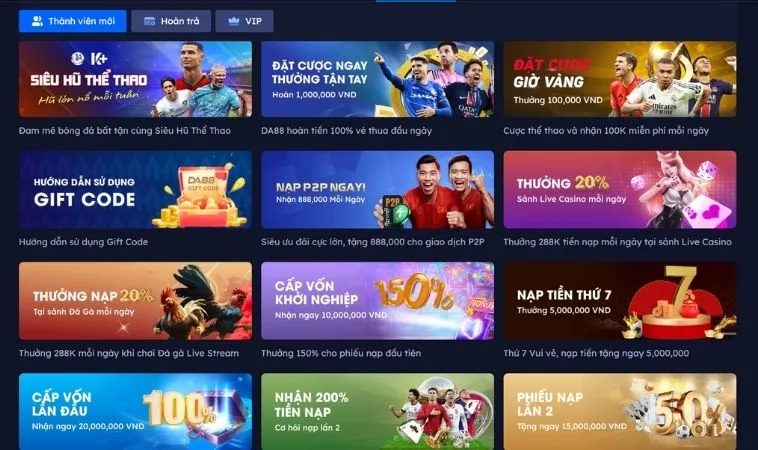 Bùng Nổ Khuyến Mãi Sclub88 Nhận Quà Khủng Và Tiền Thưởng Lớn 2 Các chương trình khuyến mãi Sclub88 hấp dẫn