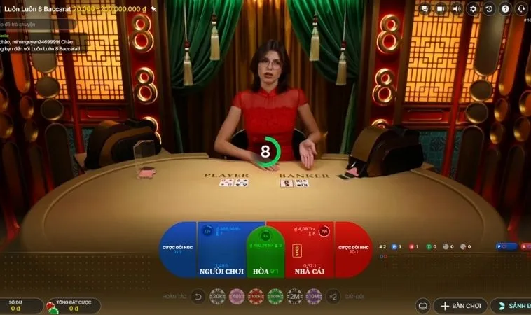 Giao diện chơi Casino Online trực tiếp tại nhà cái Sclub88