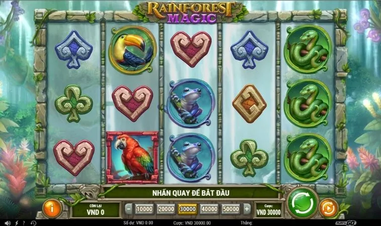 Giao diện chơi Nổ Hũ Rừng Xanh Tại Sclub88